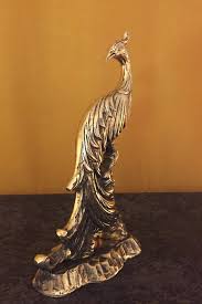Hand Carved Brass Phoenix Statue: Office Table Decor - Etsy