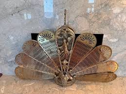 Art Nouveau Brass Fireplace Screens & Doors for sale | eBay