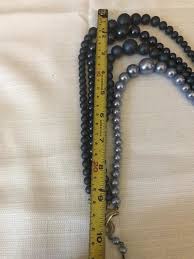 Vintage 1950s 4 Strand Necklace Choker Blue Beads Prom ...
