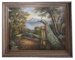 Feathered Friends Painting, Signed Oil on Canvas, 36 X 48 ...