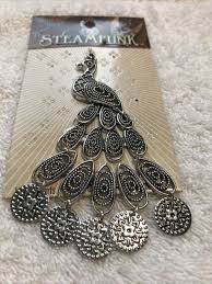 NEW Peacock Metal Pendant Charm Ornament Jewelry Christmas Tree Decor Birds | eBay