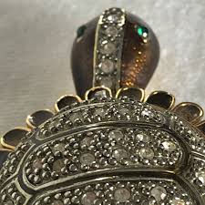 Jeweled Turtle Trinket Box Hand Enameled Magnetic Clasp Austrian Crystals | eBay