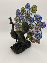 Vintage Peacock Lamp | eBay