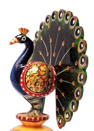 Wood Peacock Painted Handmade Peacock Love Bird for Gifts - Etsy