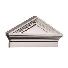 Fypon 37-5/8 in. x 20-1/2 in. x 4-1/2 in. Polyurethane Combination Peaked Cap Pediment CCP37 - The Home Depot