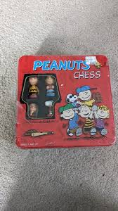 Peanuts Gang Chess Set Charlie Brown Red Tin Edition 32 ...