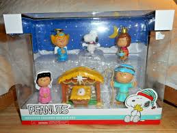 PEANUTS CHARLIE BROWN CHRISTMAS NATIVITY 7 PC HOLIDAY ...