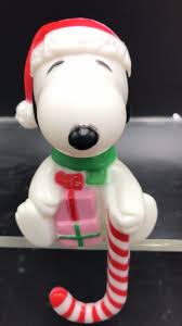 Vintage Peanuts Snoopy Stocking Holder Shelf Sitter Candy ...