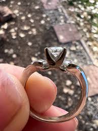 Three Stone Diamond and 14k Gold Vintage Ring - Etsy