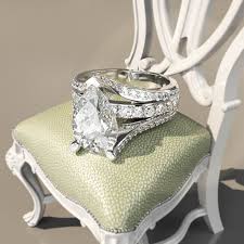 4ct Pear Cut Split Shank Engagement Ring | SayaBling