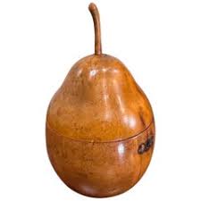 Antique Continental Pear Fruit Novelty Tea Caddy at 1stDibs