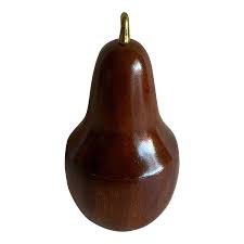 Vintage Pear Tea Caddy Box | Chairish