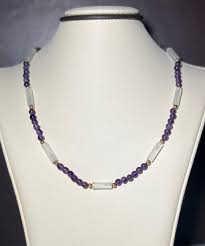 14K Yellow Gold Clasp and Spacer Purple Amethyst Beads ...