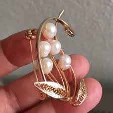 Pearl | Jewelry | New Pearls Flower Design Brooch | Poshmark