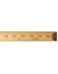 Wood Ruler 36 Inch with Metal Edge - Creative Kids