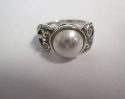 Sterling Silver Ring. Imitation Pearl. Size 6 - Etsy New Zealand
