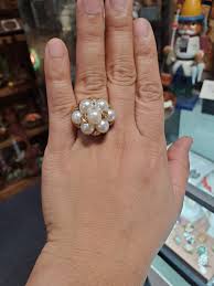 Buy Ming's 14k Gold Pearl Cluster Ring - Hawaiian Jewelry ...