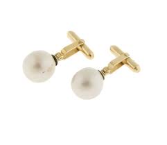 FRANK SINATRA VINTAGE SIMULATED PEARL CUFFLINKS