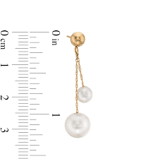 EFFY™ Collection Freshwater Cultured Pearl Graduated Duo ...