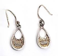 Petite small Balinese Tribal LA vintage sterling silver signed drop earrings | eBay