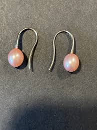 18” Pearl Necklace and Earrings - Etsy