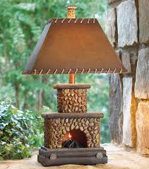 Stone Fireplace Lamp | Black Forest Decor