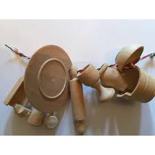 10 Piece Set of Miniature Wooden Kitchen Implements. For ...