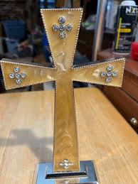 Royal limited Silver 9" table cross Jeweled and Enameled ON ...