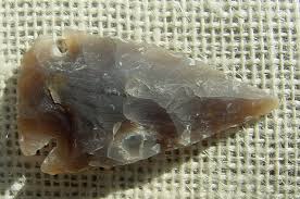 2 1/4 inch arrowhead replica brown stone arrow head point ...