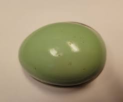 Vintage 1985 Enesco Metal Tin Egg Lithograph Bunny Garden ...