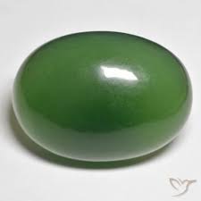 55.63ct Forest Green Serpentine, Oval Cut, Translucent