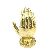 Brass Buddha Or Fatima Hand | Wall Hook & Door Handle | Yoga Spiritual Figurine | eBay