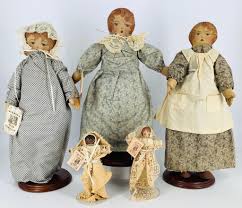 Lot - Lot (5) cloth dolls by the Talbott Doll Company ...