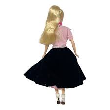 Barbie Loves Elvis Fashion Doll Velvet Poodle Skirt Barbie Only Displayed | eBay