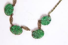 Lot - Two Asian Sterling Silver and Hardstone Necklaces