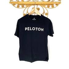 Peloton black short sleeve women's t-shirt sz S | eBay