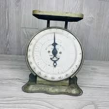 pelouze | Accents | Vintage Metal Pelouze Manufacturing Family Scale In Working Condition Decoration | Poshmark