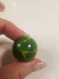 Vintage Lime Green Yellow Rust Swirl Marble | eBay