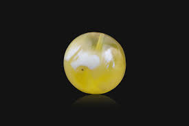 Natural Bead, Opaque Yellow With Milky, Natural Pattern, for ...