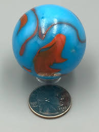 1 Red Tide Boulder (1.62") Vacor Marble - Retired Hard to ...