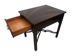 1990s Ethan Allen Nightstand Victorian Style Dovetail Drawer Mahogany | Chairish