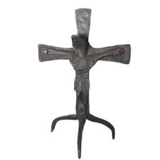 cristo crucificado de hierro forjado 1950's. de - Acheter Crucifix anciens sur todocoleccion