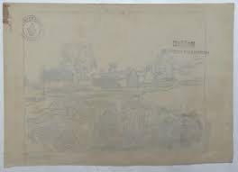 Vincent van Gogh (Handmade) Drawing On old Paper Signed & Stamped Mixed media | eBay