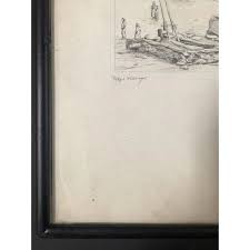 Vintage Etching of Hopi Village by Kiva H. Fortier | Chairish