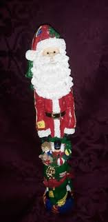 Dillards Trimmings Vintage 15” Pencil Santa Figurine( No Box ...