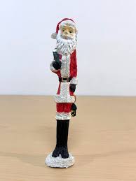 Vintage 7” Skinny Slim Pencil Santa Figure With Bag and Lamp ...
