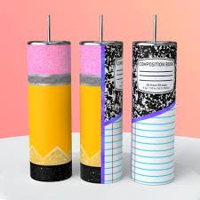Notebook Pencil School 20oz Tumbler | eBay