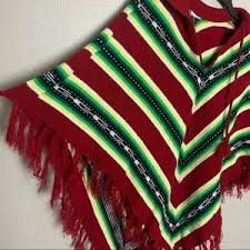 Inca Galleria | Jackets & Coats | Onesize Vintage Poncho Fringe Made In Ecuador | Poshmark