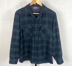 Vintage 70's Pendleton Wool Flannel Board Shirt Men's M ...