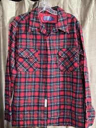 Vintage Pendleton Prince Charles Edward Stewart Tartan Plaid Wool Shirt Mens L | eBay
